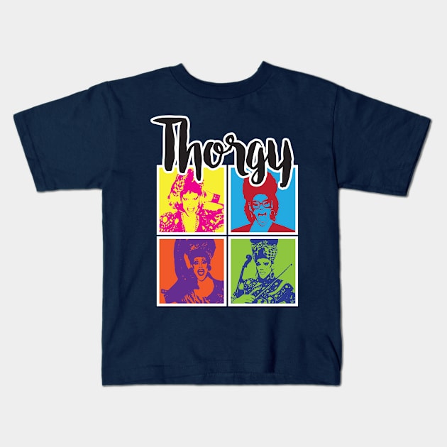 Thorgy Thor Kids T-Shirt by aespinel